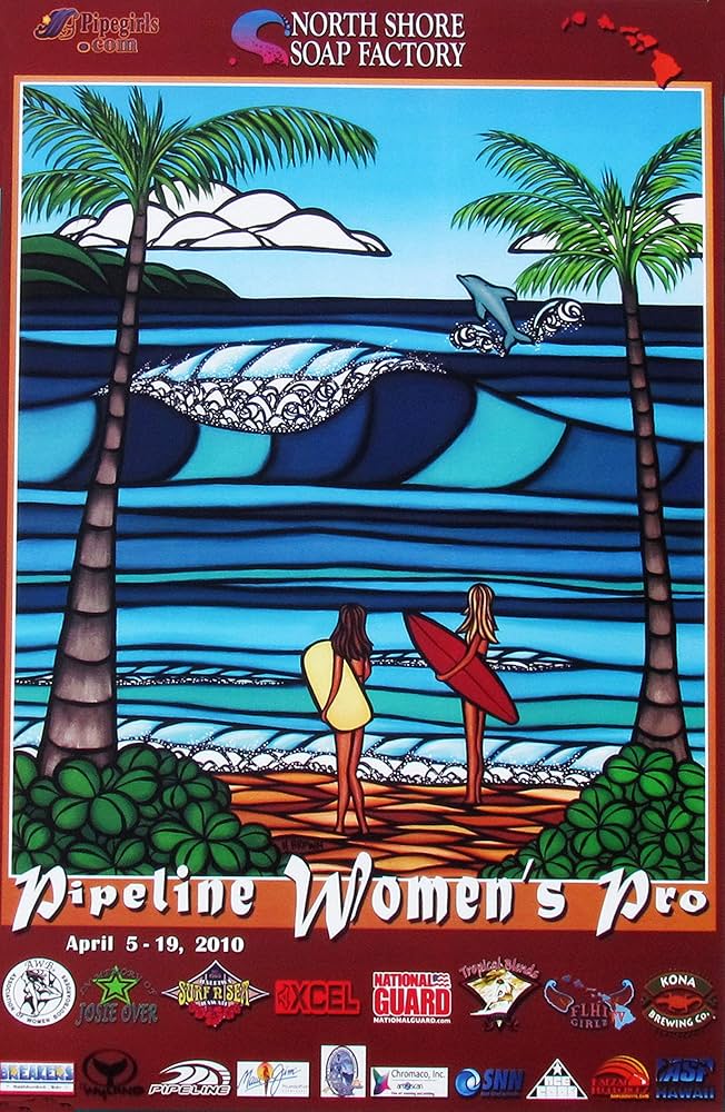 Official WSL Heather Brown Art Triple Crown of Surfing North